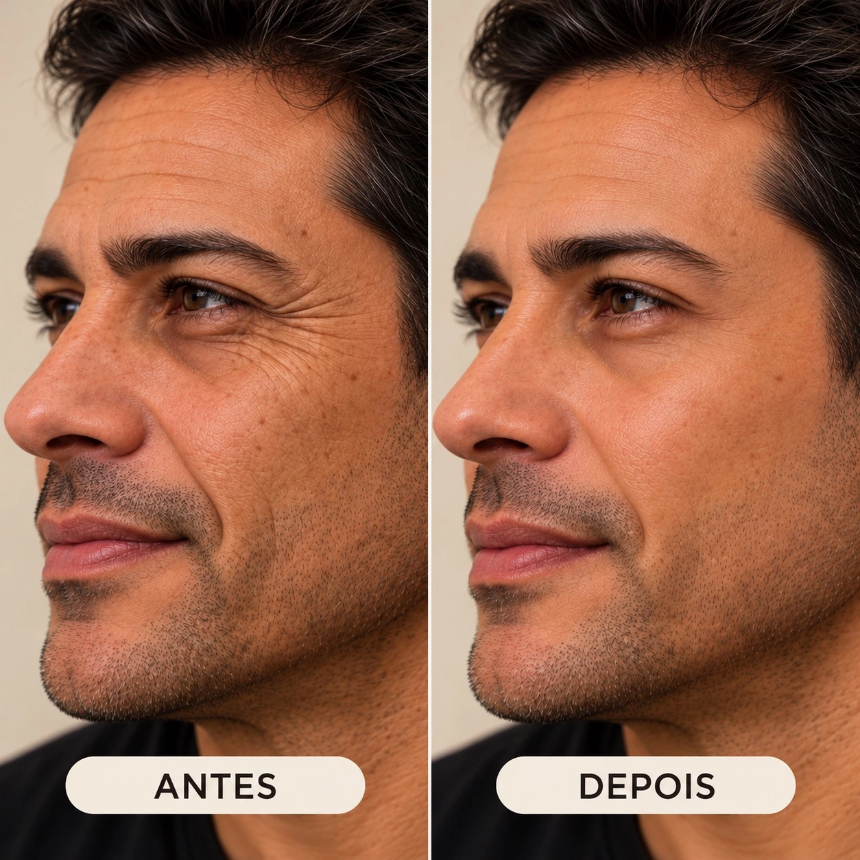 Comparação visual ilustrativa — Lavieen Day | Todo mês na Life New